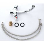 Gojoy - mitigeur thermostatique, mitigeur de lavabo, robinet de salle de bain � 2 poign�es, robinet en ...