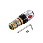Aougo - mitigeur thermostatique mlangeur d'eau, laiton solide cartouche de cuivre contrle de temprature ...