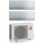 Mitsubishi electric - dual split r�versible climatiseur s�rie kirigamine zen silver msz - ef 7 + 12 avec ...
