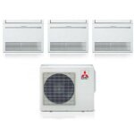 Mitsubishi floor standing trial split rèversible air conditioner series mfz - kt 12 + 12 + 12 with mxz ... Mitsubishi floor standing trial split rèversible air conditioner series mfz - kt 12 + 12 + 12 with mxz ...