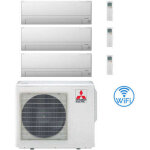 Mitsubishi msz - bt wifi r32 trial climatiseur split inverter 7000 + 7000 + 7000 btu avec u. e. mxz - ...