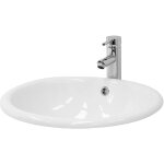Ml - design lavabo en céramique blanc, 49x19, 5x40, 5 cm, design ovale, vasque à poser moderne et Élégant, ... Ml - design lavabo en céramique blanc, 49x19, 5x40, 5 cm, design ovale, vasque à poser moderne et Élégant, ...