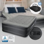 Matelas gonflable pour 1 personne 196 x 97 x 47 cm, certifié tüv, avec pompe à air Électrique 230v, gris, ... Matelas gonflable pour 1 personne 196 x 97 x 47 cm, certifié tüv, avec pompe à air Électrique 230v, gris, ...