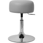 Ml - design tabouret de travail, rond, gris clair, � 33cm, hauteur r�glable 52 - 65 cm, pivotant 360�, ...