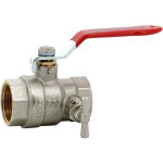 Sanitaire - distribution - robinet boisseau sph�rique laiton batiment � purge ff poign�e acier 40x49 ...