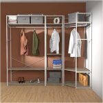 Mob - in - lot de 3 portants vtements en bois et mtal 180x200cm