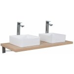 Plan de toilette suspendu pour vasque will - 120 cm - ep. 3, 8 cm