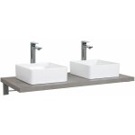 Plan de toilette suspendu pour vasque will - 120 cm - ep. 3, 8 cm