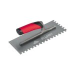 Mob mondelin - peigne acier rubi 74982 28cm dents carres 12x12 manche rubiflex ouvert
