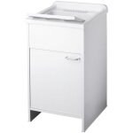Negrari - bac  laver avec meuble en pvc blanc 45x50 cm mod. garden