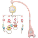 Mobile musical pour lit bb tlcommand projection de lumires musiques jouets rotatifs - rose - sifree ...