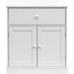 Mobili rebecca - rebecca mobili armoire meuble de salle de bains avec tiroir 2 portes en bois blanc