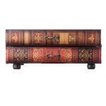Mobili rebecca - rebecca mobili coffre - fort livre etui rangement 2 tiroirs bois marron 13x30x21