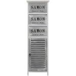 Mobili rebecca - rebecca mobili commode armoire blanc gris 3 tiroirs porte bois 102x32x27