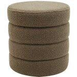 Mobili rebecca - pouf avec rangement rebecca mobili bunya 40x37x37 tissu polyester mdf moderne