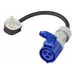 C�ble adaptateur 40cm 3x2, 5mm� fiche uk vers prise cee