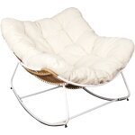 Mobilibrico - fauteuil assise en tissu bouclette odin