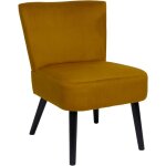 Mobilibrico - fauteuil crapaud giulia jaune - home deco factory