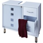 Mobilibrico - mobilier de badge : sous - armoire de lavage darola h. 58 x l. 67 x p. 30 cm blanc