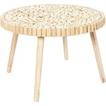 Mobilibrico - table basse rondin en bois 60 cm