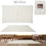 The home deco factory - tapis ethnique tufte ecru 120x170cm m4