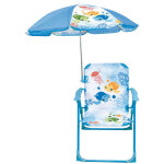 Mobilier de jardin fun house chaise ma petite carapace tortue h. 53 x l. 38, 5 x p. 37, 5 cm avec parasol ...