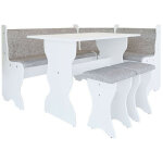 Mobilier1 - coin repas reading 100, blanc + alfa 13, stratifi, tapisserie