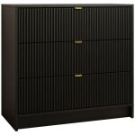 Mobilier1 - commode comfivo larmire 102, noir, avec tiroirs, nombre de tiroirs: 0, 75x80x40cm