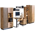 Mobilier1 - ensemble de bureau  domicile tenodeu 118 , stratifi, verre tremp, mdf