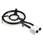 Mod350 br�leur � gaz, double anneau � paella 35cm pour po�les � paella de 24 � 50 cm � noir - briebe