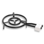 Mod400 br�leur � gaz, double anneau � paella 40cm pour po�les � paella de 30 � 60 cm � noir - briebe