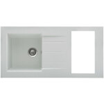 Moderna vier pour cuisinette 120 cm ontario en rsine blanc mouchet