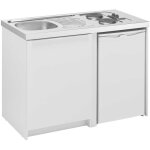 Moderna - kitchenette cadette lments bas 120x60 blanc mlamin