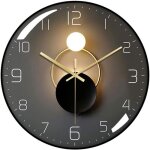 Moderne horloge murale silencieuse, pendule murale de 30 cm de diam�tre, horloge murale ronde num�rique ...