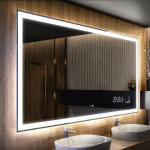 Artforma - moderne miroir avec led illumination salle de bain 120x90 cm sur mesure led lumineux miroir ...