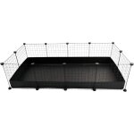 Module de cage c&c 4x2 pour cochon d'inde, lapin, h�risson noir