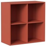 Abitare - module mural 75x35x75 cm corail avec quatre compartiments - zara