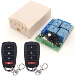 Module rcepteur de relais sans fil de commutateur de tlcommande avec 2 metteurs, adapt au coffre ...