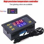Module de thermostat � affichage num�rique micro carte de contr�le de temp�rature (rouge - bleu 12v)