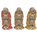 Signes grimalt - les moines voient et n'entendent pas parler des bouddhas 3u figurine bouddha multicolore ...