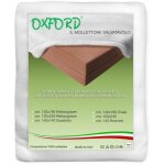 Molletone protge - table oxford sous nappe protecteur de table blanc cm. 140x180 ovale