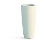 Vase polymre monacis stilo rond blanc -  33 cm. - h 70cm.
