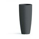 Vase polymre monacis stilo rond top anthracite -  40 cm. - h 90 cm.