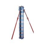 Moncoffrage - kit coffrage poteau r�utilisable alu polycoffra hauteur 3 m�tres