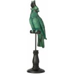 Jolipa - figurine perroquet sur son perchoir en rsine