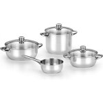 Monix optima batterie de cuisine 4 pi�ces argent�