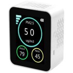 Moniteur de qualit� de l'air m10 pour d�tection de capteur �lectrochimique professionnel pm2. 5 aqi blanc ...