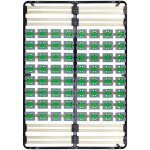 Monmobilierdesign - casi sommier à lattes avec plots de soutien 160x200 cm avec pieds Monmobilierdesign - casi sommier à lattes avec plots de soutien 160x200 cm avec pieds