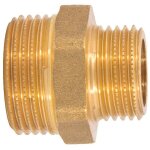 Monmobilierdesign - mamelon laiton r�duit m�le m�le � visser � 3 / 8' x 1 / 2' - � l'unit�