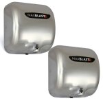 Monster shop - 2 x sche - mains electrique automatique acier inoxydable filtre hepa pour toilettes commercial ...